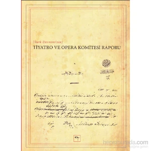 Tiyatro Ve Opera Komitesi Raporu-Yavuz Daloğlu