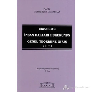 Ulusalüstü İnsan Hakları Hukukunun Genel Teorisine Giriş Cilt: 1-Mehmet Semih Gemalmaz