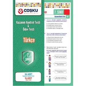 Coşku Yayınları 7.Sınıf Türkçe Yaprak Testleri