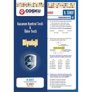 Coşku Yayınları 9.Sınıf Biyoloji Yaprak Testleri
