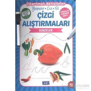 Çizgi Alıştırmaları - Sebzeler - Ahmet Altay-Ülkü Unsu