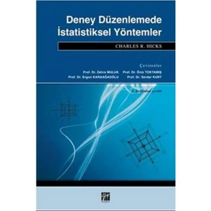 Deney Düzenlemede İstatistiksel Yöntemler-Charles R. Hicks