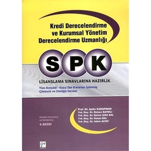 Spk Lisanslama Sınavlarına Hazırlık Kredi Derecelendirme Ve Kurumsal Yönetim Derecelendirme Uzmanlığı-Aydın Karapınar