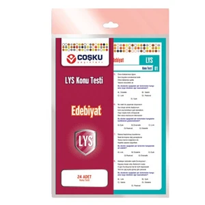 Coşku Yayınları Lys Edebiyat Yaprak Test