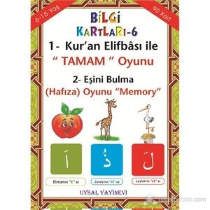 Bilgi Kartı 6 - Kur’an Elifbası ile Tamam Oyunu - Asım Uysal
