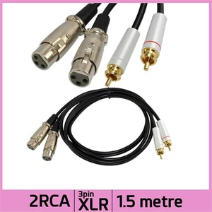 Ti-Mesh 2Xlr Dişi Jack 2Rca Erkek Ofc Stereo Mixer Ses Kablosu - 1,5M
