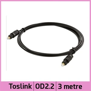 Ti-Mesh Digital Fiber Optical Od2.2 Toslink Ses Kablosu - Siyah - 3M