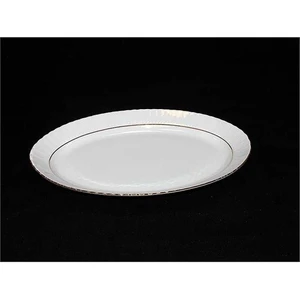 Kütahya Porselen Sedef Yaldızlı 30 Cm Kayık Tabak