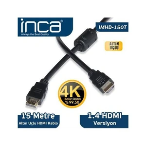 Inca 15 Metre 1,4 V 3 D Altın Uçlu Hdmı Imhd-150T