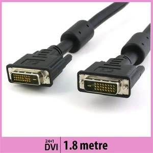 Ti-Mesh (24+1) Dvı Kablo - Yuvarlak Kenarlı - Siyah - 1,8M