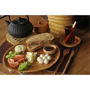 Penne Kare 28 Cm Servis Tabak - Bambu Tabak