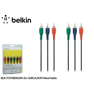 Blk-F3y080bf2m 2M 3Xrca,M/M Metal Kablo