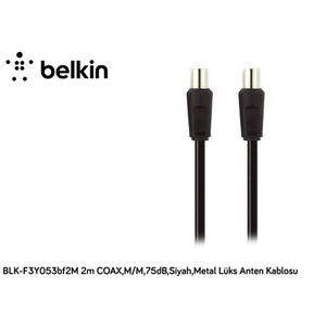 Blk-F3y053bf2m 2M Coax,M/M,75Db,Siyah,Metal Lüks Anten Kablosu