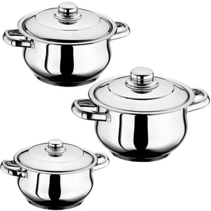 Çelik 3'lü Güveç Takımı ( 3'lü Tencere Takımı )