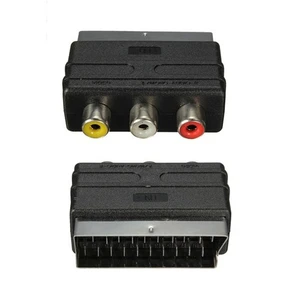 3Rca To Scart Audio Video Adaptör İn