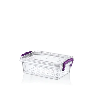 Hobby Life Plastik 0,6 Lt Diktörtgen  Multi Box Saklama Kabı 6 Lı