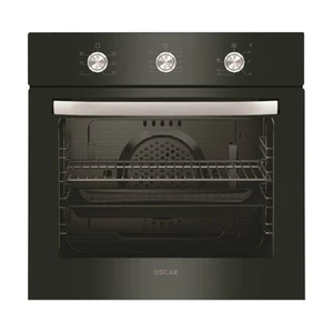 Oscar 7232 Siyah Ankastre Fırın 0+6 Fonksiyon Siyah Cam Panel Statik Dijital Fırın