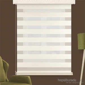 Zebra Perde Sdney Krem 100 x 200 cm