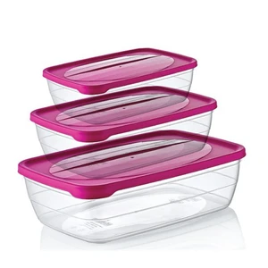 Hobby Life Plastik 3 Lü Trend Saklama Kabı(0,6+1,2+2Lt)