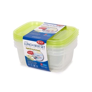 Bora Plastik Saklama Kabı Oval Derin 3 ' lü Set  1,3lt BO536