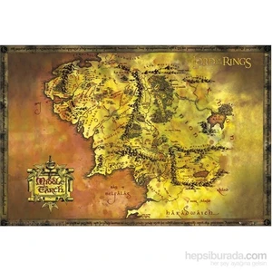 Lord Of The Rings Classic Map Maxi Poster