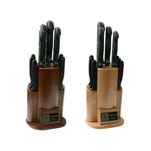 Sürmene 61504 Naturel Ahşap Standlı Mutfak Bıçak Seti 10 Lu