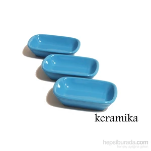 Kayık Dikdörtgen  11 Cm Mavi 400