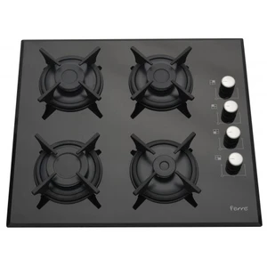 1140 Gaz Emniyetli Döküm Izgara Ankastre Cam Ocak-Doğalgaz