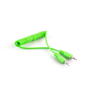 Sl-Sp4 1M Stereo M/M Yeşil Spiral Ses Kablosu