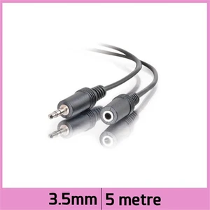 Ti-Mesh 3.5Mm Stereo Ses Uzatma Kablosu - Siyah - 5M