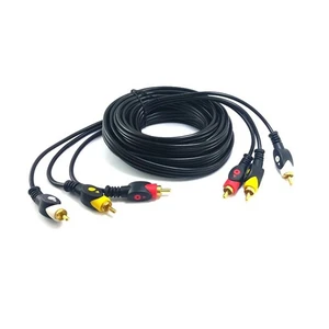 3Rca-3Rca Görüntü Ve Ses Kablosu 3 Metre Gold Seri
