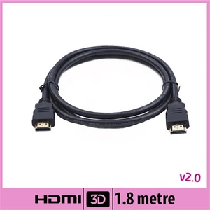 Ti-Mesh Yuvarlak Kenarlı Hdmı Kablo V2.0 - Siyah - 1,8M