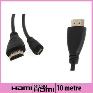 Ti-Mesh Hdmı / Micro Hdmı Kablo V1.4 Yuvarlak Köşeli Siyah - 10M