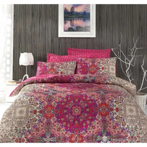 Cotton Box Çift Kişilik Saten Nevresim Takımı  -Tuğba Fuşya