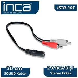 ISTR-30T Audio 2 RCA Stereo 30cm Kablo