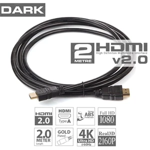 HDMI v2.0 2m Real 4K (4096x2160) 60Hz Ethernet (ULTRA HD - 3D) Altın Uçlu Kablo (DK-HD-CV20L200)