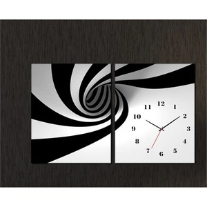 - Vortex  2 Parçalı Canvas Tablo Saat - 63X40cm