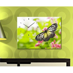 - Kelebek Canvas Tablo Saat - 45X30cm