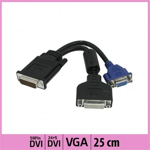 Ti-Mesh Dvı(59 Pin)/ Vga+Dvı(24+5) F Yüksek Kalite Kablo - 25Cm