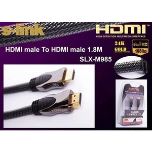 Slx-M985 S-Lınk 1,8 Metre Hdmı Altın Uçlu Metal Kablo