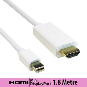 Ti-Mesh Macbook İçin Hdmı Kablo - Mini Dp M / Hdmı M Dönüştürücü - 1.8 M - Beyaz