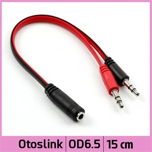 Ti-Mesh 3.5Mm 1/8" 4 Pole 3 Ring 2 Male To 3.5Mm Female Jack Trrs Audio Adapter Kablo - 15Cm