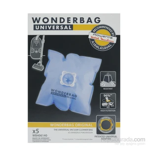 Wonderbag Universal Orjinal Toz Torbası (1 Pakette 5 Adet)