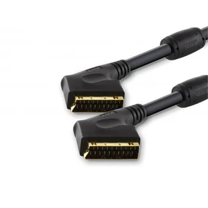 Scart - Scart Feritli Profesyonel 24K Altın Kilitli Konnektör 2 Metre Kablo (96220)