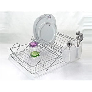 Bade Tek Katlı Metal Tabaklık - Bulaşık Sepeti