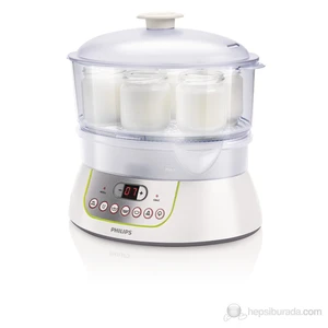 Viva Collection HD9141/00 900 W Buharlı Pişirici ve  Yoğurt Yapma Makinesi
