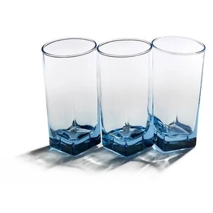Carre Bardak 6'Li Set Mavi