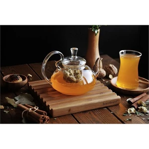Jasmine Süzgeçli Cam Demlik 400 Ml.
