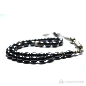 Hematit Taşı Tesbih 5*8 mm Arpa Kesim