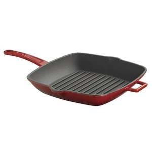 Izgara Tava 26X26 Cm. Metal Saplı Kırmızı